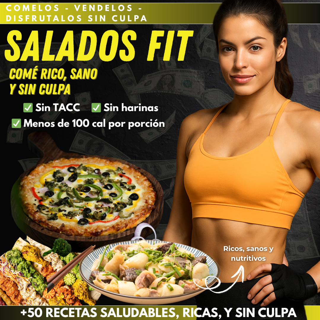 Salados Fit +50 Recetas Saludables, Ricas y SIN CULPA